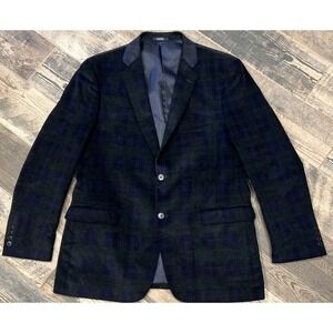 Saddlebred Blazer Mens Corduroy Tartan Plaid Blackwatch Sports Coat Jacket 42R